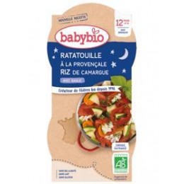 2x Babybio provence-i ratatouille esti menü rizzsel (200 g)