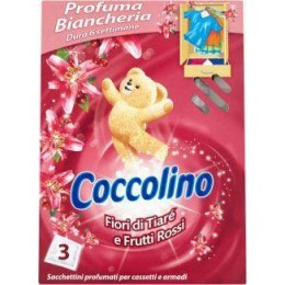 COCCOLINO Tavaszi illatú gardrób zsebek 3 db - rózsaszín