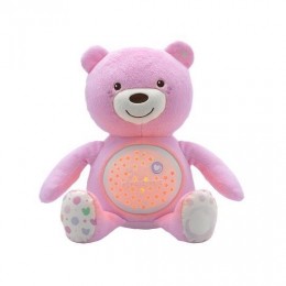 CHICCO Baby Bear plüss maci projektor rózsaszín