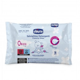CHICCO Nedvestisztító baba törlőkendők lótuszvízzel, 0% alkohol, 16 db kézitáskában