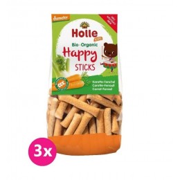3x Holle Kids Bio Happy rudak sárgarépa-édeskömény, 100 g (3+)