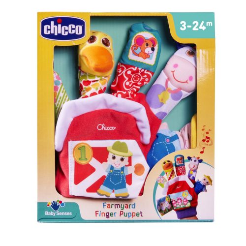 CHICCO Kézre húzható báb hangokkal Farma 3m+