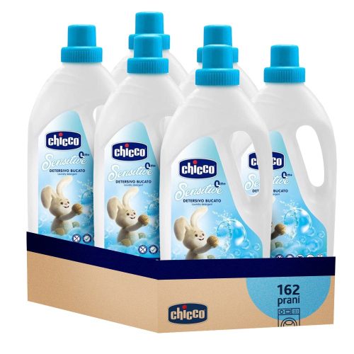 6x CHICCO Kímélő mosószer gyerekeknek Sensitive 1,5 l (27 mosás)