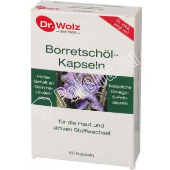 Dr.Wolz Borretschöl Borágóolaj Kapsz 60x