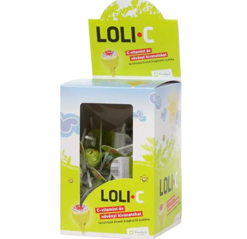 Loli-C C Vit Növényi Kivonat Nyalóka 45x