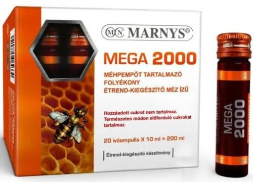 Marnys Mega 2000 Méhpempő Ivóampulla Méz 20x10ml