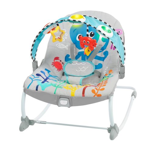 BABY EINSTEIN Zenélő rezgő pihenőszék Kick to It Opus 18kg-ig