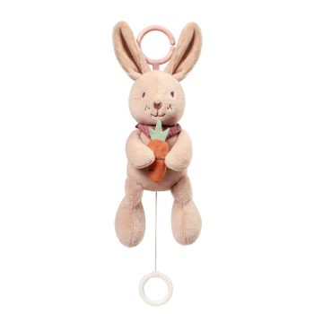 BABYONO Hračka hudobná na C-krúžku Rabbit Karo 0m+