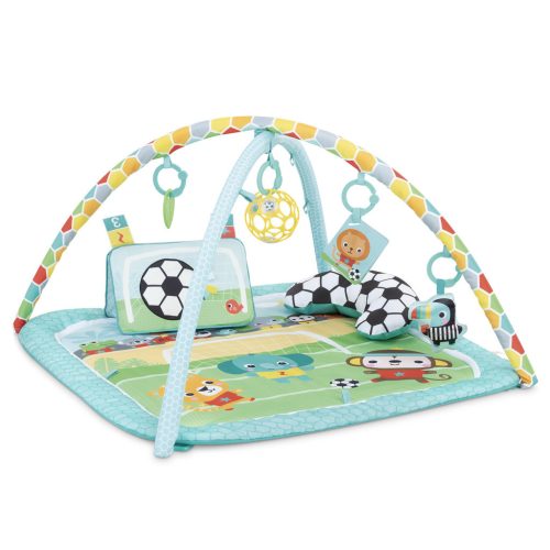 BRIGHT STARTS Játszómatrac játék bridzsszel és aktivitással Oball Gyp & Kick™ 0+ hónap