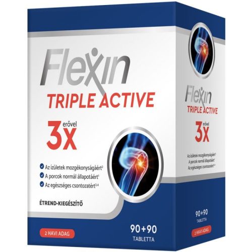 Flexin Triple Active Étrendkiegészítő Tabletta 2x90