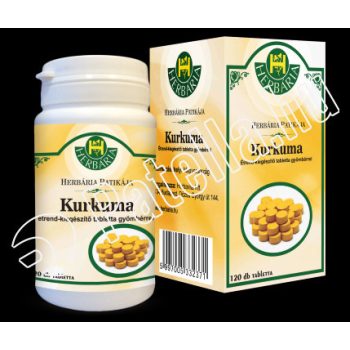 Herbária Kurkuma Gyömbér Kivonat Tabl 120x Herb
