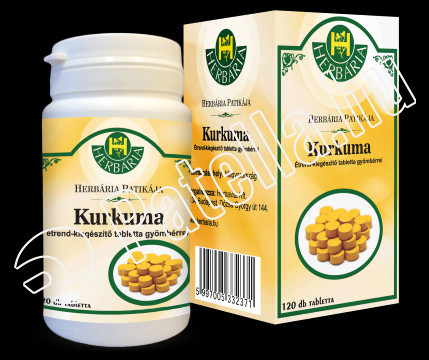 Herbária Kurkuma Gyömbér Kivonat Tabl 120x Herb