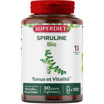 Superdiet Bio Spirulina Kapszula 120x