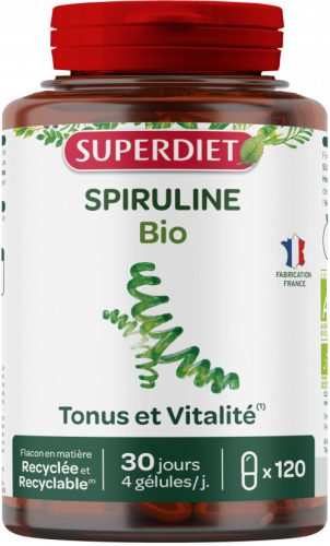 Superdiet Bio Spirulina Kapszula 120x