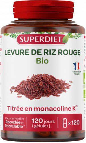 Superdiet Bio Vörös élesztő rizs Kapszula 120x