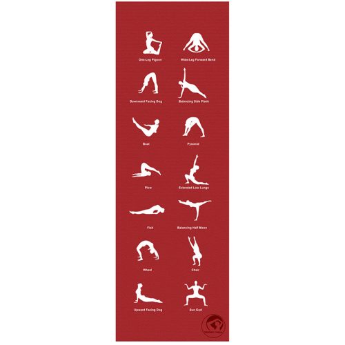 Jógaszőnyeg Trendy Home 180x60x0,5 cm piros