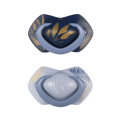CANPOL BABIES Szilikon cumi szimmetrikus Light touch GOLD 18m+ 2db kék