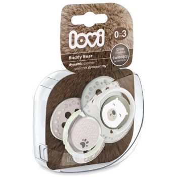   LOVI Szilikon szimmetrikus dinamikus cumi Buddy Bear 0-2M 2db