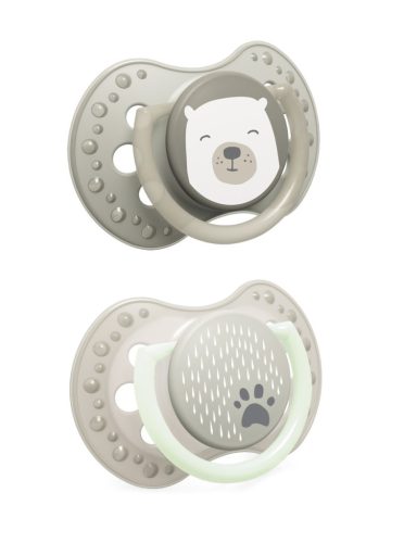 LOVI Cumisüveg szilikon dinamikus Buddy Bear 6-18h 2 db