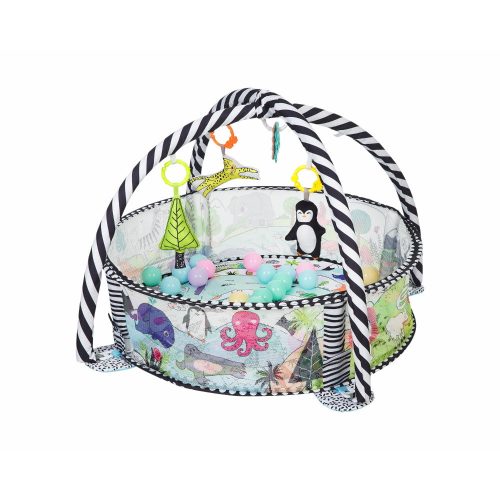 Kikkaboo játszószõnyeg 30 labdával  világ állatai