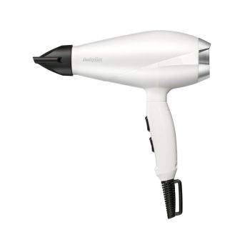   BaByliss 6704WE Power Pro hajszárító, AC motor, 2000W, fehér-ezüst