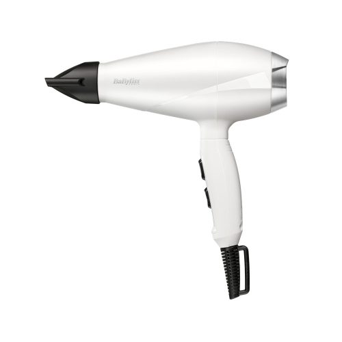 BaByliss 6704WE Power Pro hajszárító, AC motor, 2000W, fehér-ezüst