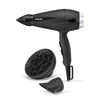   BaByliss 6710DE Style Pro Ionos hajszárító, AC motor, 2100W, fekete-ezüst