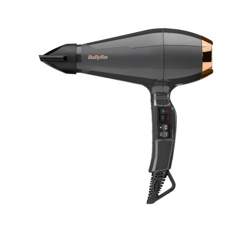 BaByliss 6719DE Air Pro Ionos hajszárító, AC motor, 2200W, fekete-sötétarany