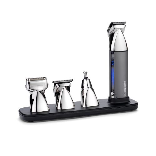 BaByliss MT996E Super-X Metal 15az1-ben, arc- és testszőrtelenítő készlet, metál ezüst