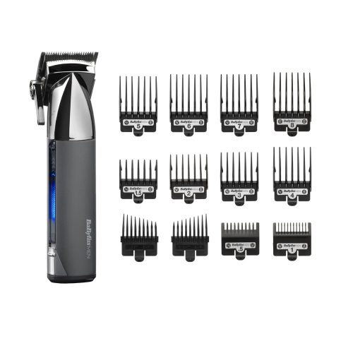 Babyliss E996E Super-X Metal Series, vezetékes/vezeték nélküli hajvágó, szürke