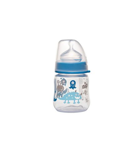 NIP PP széles szájú cumisüveg 150ml szilikon tejes etetőcumival