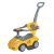Baby Mix bébitaxi tolókarral 3az1-ben Mega Car sárga
