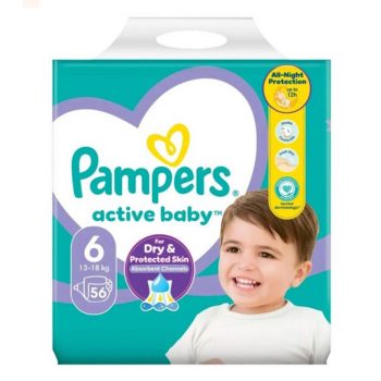 Pampers Active Baby 6 Giant Pack pelenka 13-18kg 56db