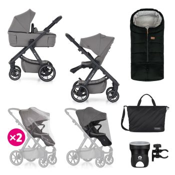   PETITE&MARS Kombinált babakocsi  ICON 2in1 Dove Grey XXL RWS