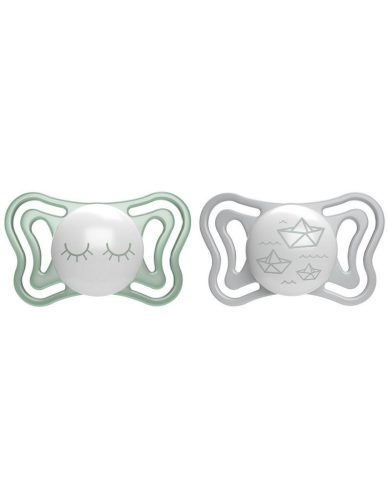 CHICCO Physio Light szilikon éjjeli cumi 16-36m, 2db