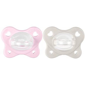   CHICCO Physio Dual Soft szilikon cumi kislánynak 2-6 hónapos kortól, 2 db