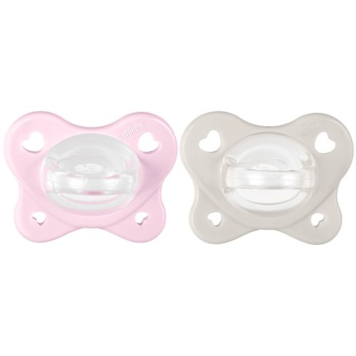 CHICCO Physio Dual Soft szilikon cumi kislánynak 2-6 hónapos kortól, 2 db