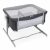 CHICCO Next2Me Twins ikerágy - Magnet Grey
