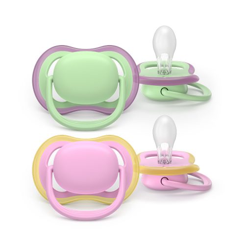 Philips AVENT SCF087/12 Játszócumi Ultra air rózsaszín/zöld 6-18hó lányos 2db