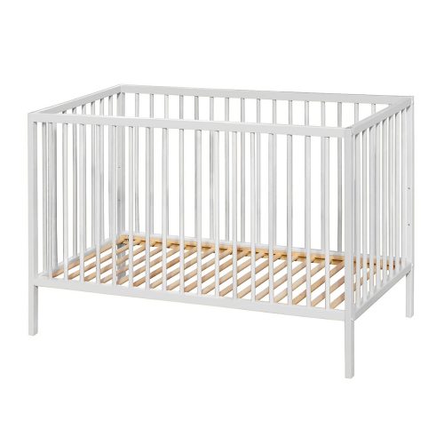 PETITE&MARS Fa kiságy Nela White Wood 120x60 cm