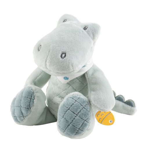 NATTOU Krokodil plüss mini Romeo csörgővel 20 cm Romeo, Jules & Sally