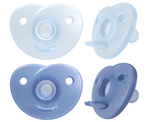 Avent SCF099/21 Soothie szilikon játszócumi 0-6 hó fiús - 2 db