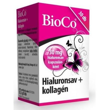 Bioco Hyaluronsav Kollagén Kapszula 30x 