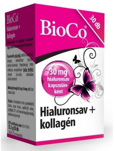 Bioco Hyaluronsav Kollagén Kapszula 30x 