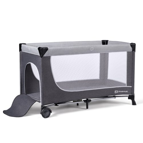 KINDERKRAFT SELECT Utazóágy Leody Grey, Premium