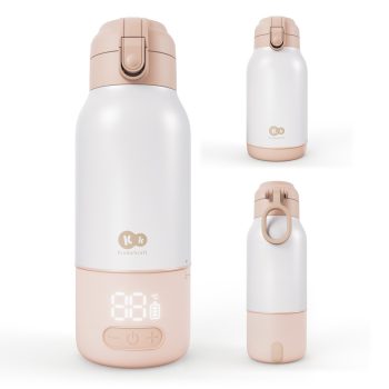   KINDERKRAFT Cestovný ohrievač mlieka a termoska 2v1 Gaja Beige