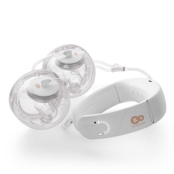  KINDERKRAFT Odsávačka materského mlieka s funkciou ohrevu krku Double Hands-free Gentleneste