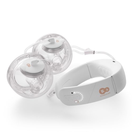 KINDERKRAFT Odsávačka materského mlieka s funkciou ohrevu krku Double Hands-free Gentleneste
