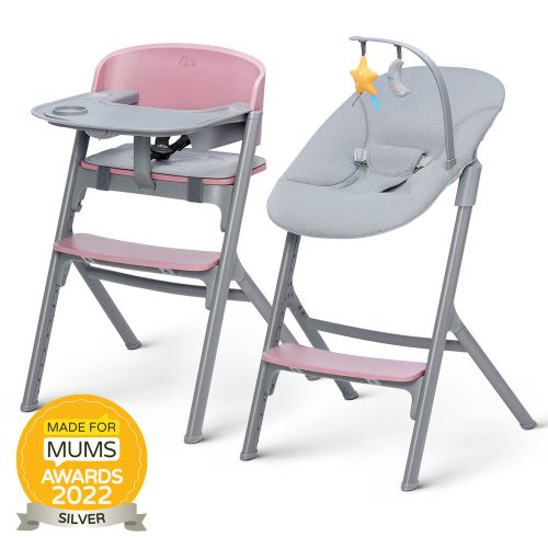 KINDERKRAFT SELECT Set Livy Aster Pink étkezőszék + Calmee nyugágy, Premium