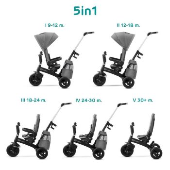 KINDERKRAFT SELECT Easytwist Platinum Grey, Premium tricikli